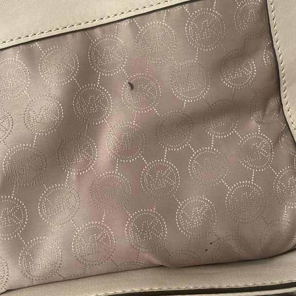 Michael Kors Ivory Leather Satchel - Picture 5 of 8